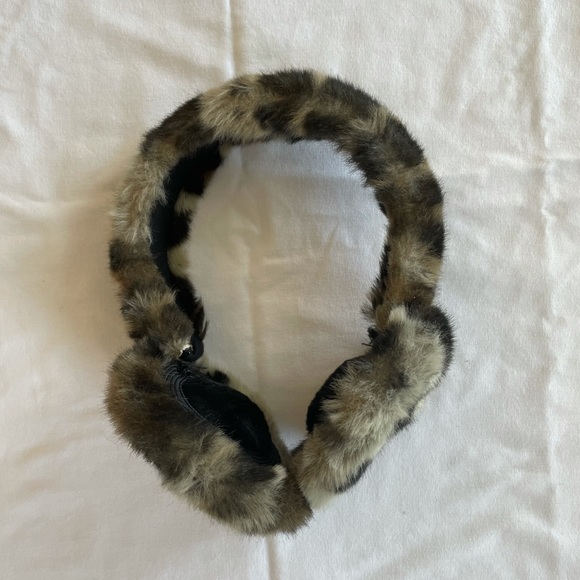 Vintage Accessories Vintage Faux Fur Leopard Print Ear Muffs Poshmark